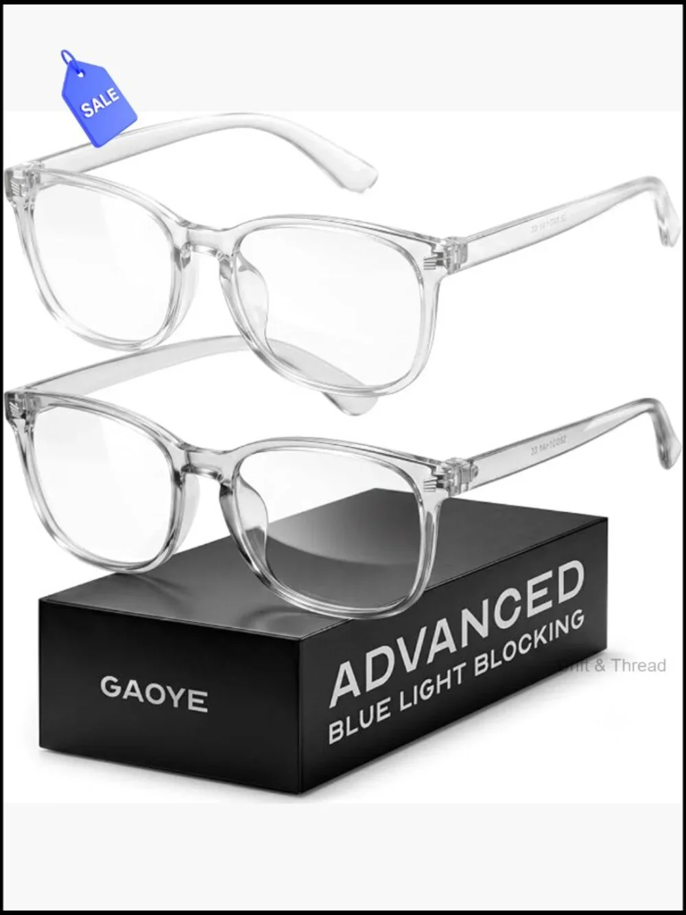 Blue Light Blocking Glasses UV400 Anti Glare Square Frame Unisex